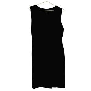 Escada Black Sleeveless Sheath Dress Size 40 Professional Slimming Designer